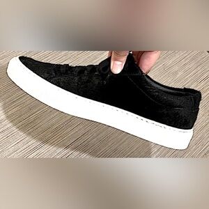 Woman by Common Projects Leather calf hair sneakers black color size 6